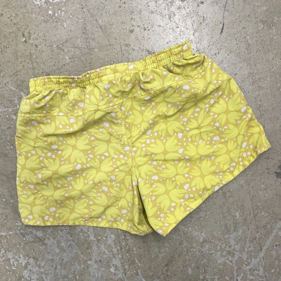 Patagonia Shorts Womens Medium Yellow Floral Barely Baggies 57058 No Liner AOP - Picture 15 of 16